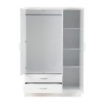 Nevada White Drawer Wardrobe