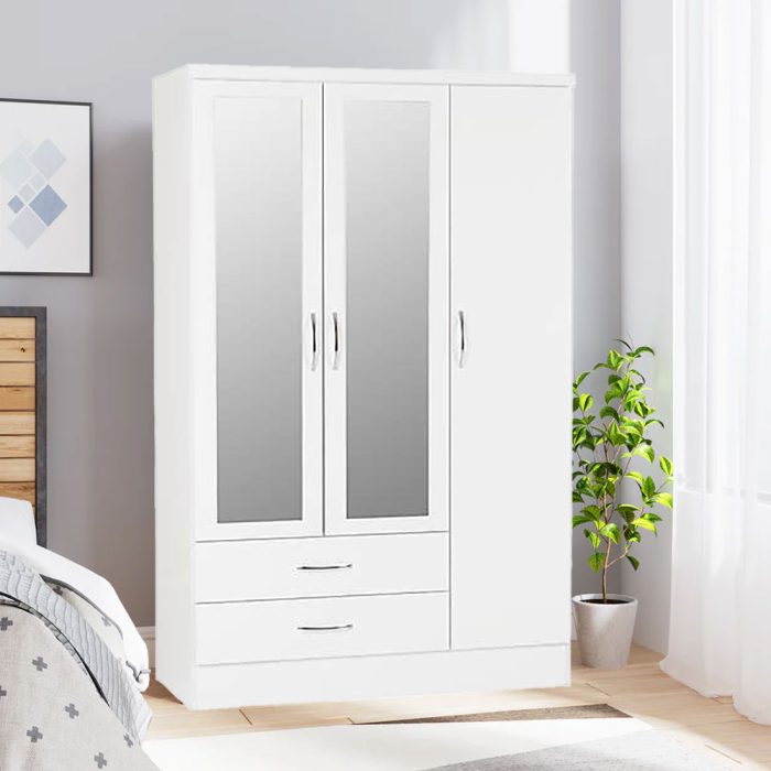 Nevada White Drawer Wardrobe