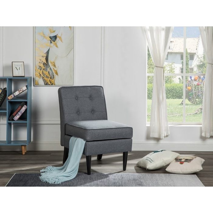 Oliver Polyester Fabric Storage Accent Chair