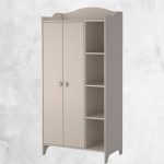 Open Shelves Wooden Bathroom Cabinet