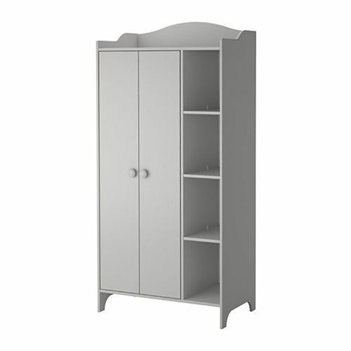 Open Shelves Wooden Bathroom Cabinet