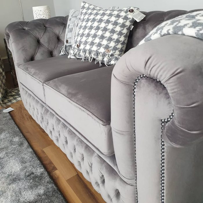 Premier Velvet Upholstered Sofa