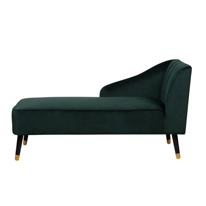 Queen Anne Velvet Chaise Lounge