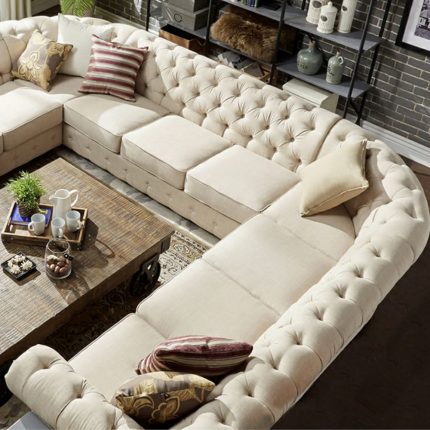 Scroll-Arm-Chesterfield-11-seat-U-shaped-Sectional-Sofa