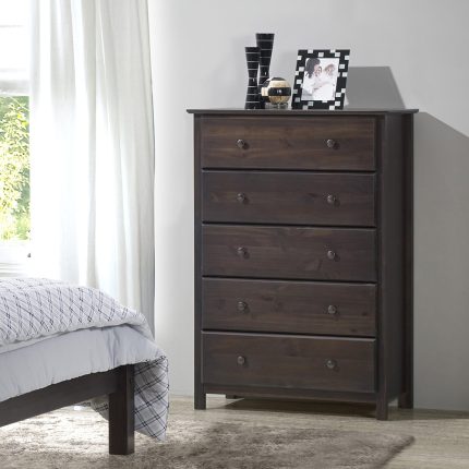 Shaker 5-drawer Solid Wood Chest