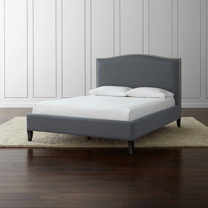 Simple Upholstered Fabric Bed