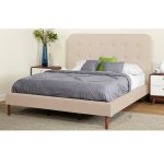 Simple Upholstered Tufted Bed