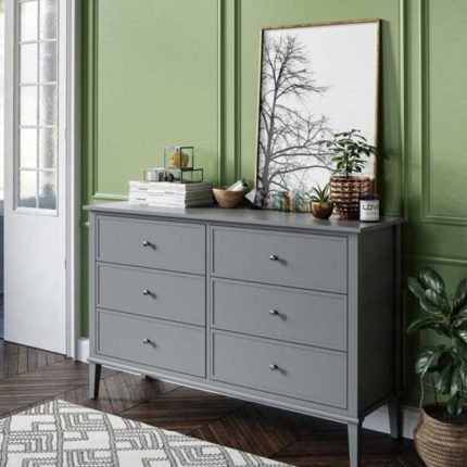 Soderville 6 Drawer Dresser in Grey
