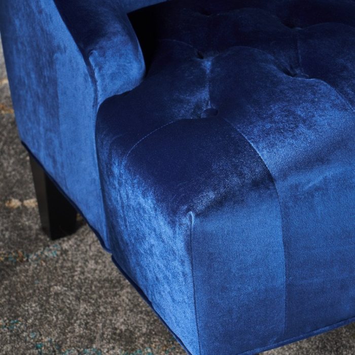 Toddman High-Back Velvet Club Chair