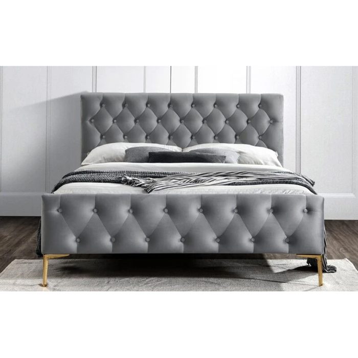 Tufted Low Profile Bed