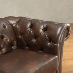 Tufted Scroll Arm Chesterfield Sofa