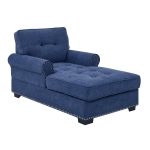 Tufted Two Arms Rolled Chaise Lounge