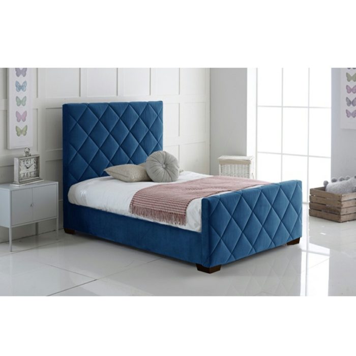 Twin Velvet Upholstered Bed Frame