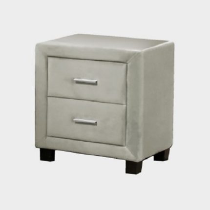 Upholstered 2 Drawers Night Stand