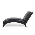 Upholstered Channel Stitch Chaise Lounge