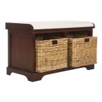 Upholstered Cubby Storage Bench