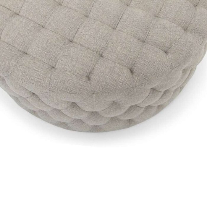 Velvet Tufted Round Cocktail Ottoman