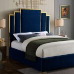 Velvet Upholstered Bed Frame