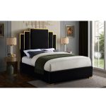 Velvet Upholstered Bed Frame