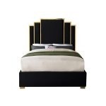 Velvet Upholstered Bed Frame