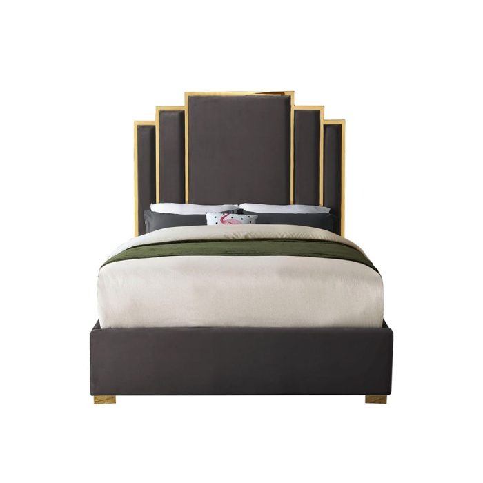 Velvet Upholstered Bed Frame