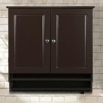 Wall Mounted Brown Storage Cabinet