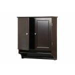 Wall Mounted Brown Storage Cabinet