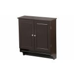 Wall Mounted Brown Storage Cabinet