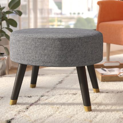 Wide Oval Cocktail Ottoman