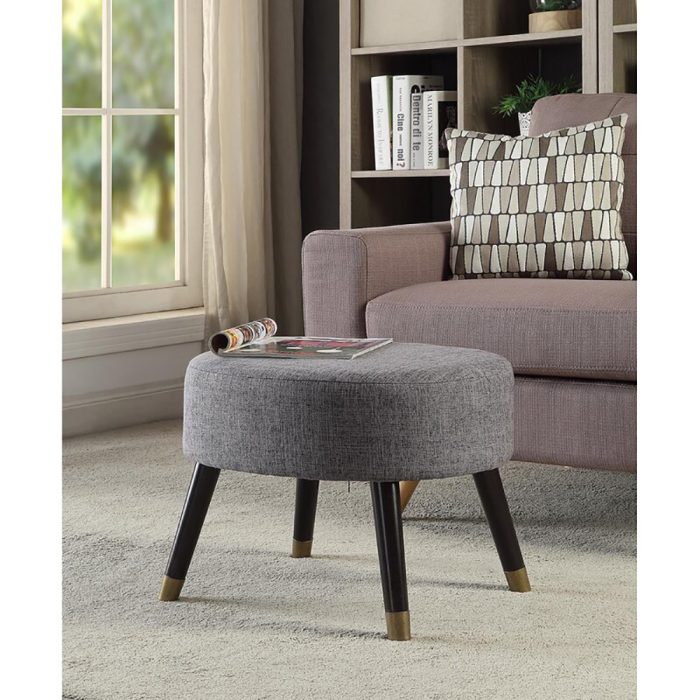 Wide Oval Cocktail Ottoman