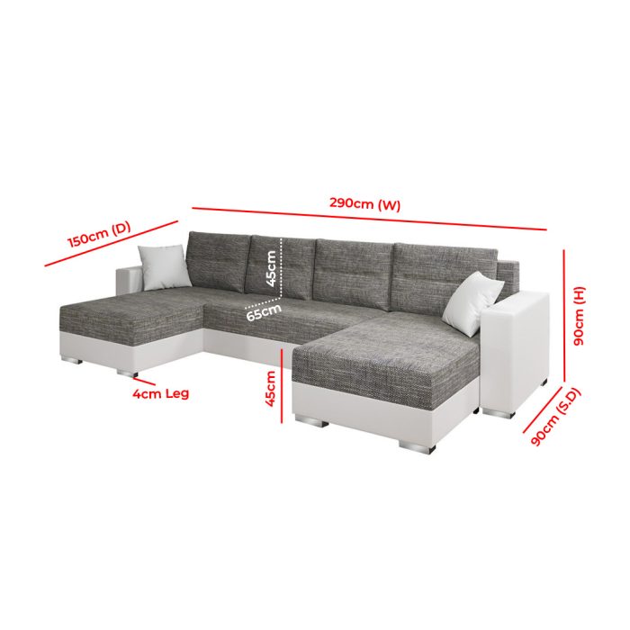 Fatima Furniture Sofa Dimension