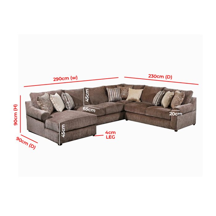 Fatima Furniture Sofa Dimensions