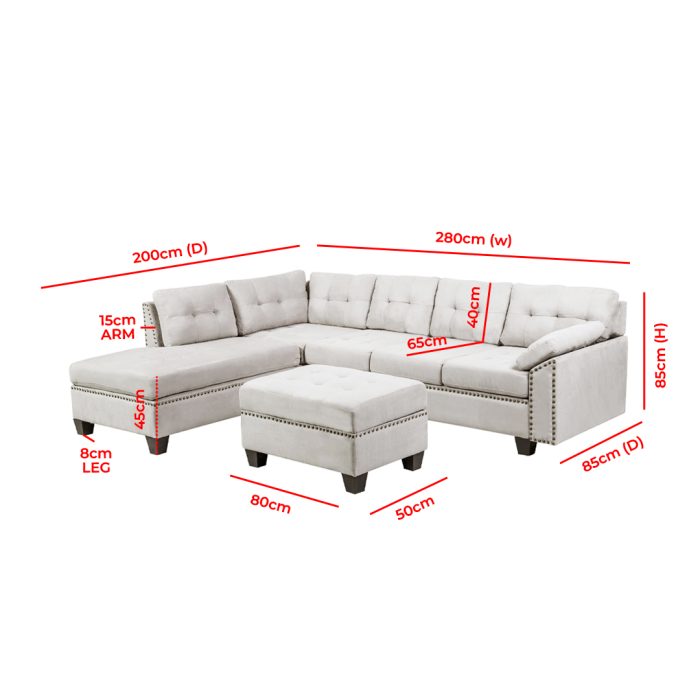 Fatima Furniture Sofa Dimension