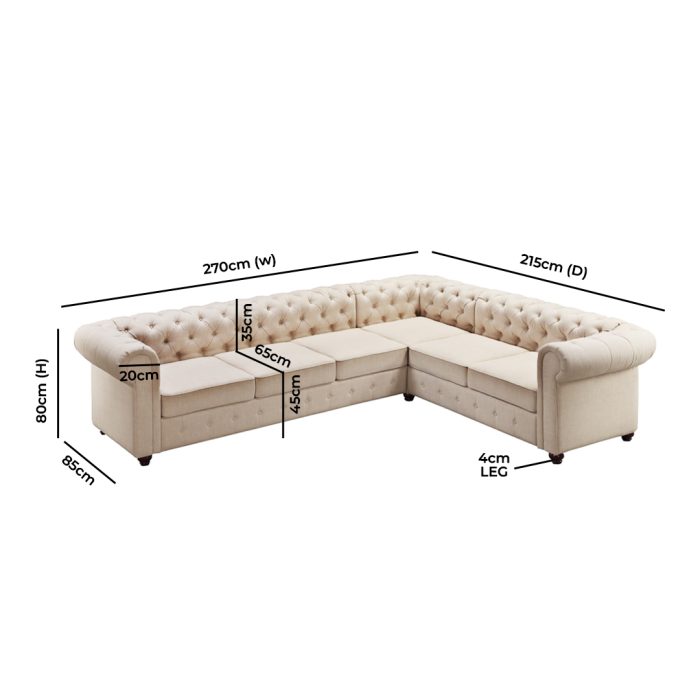 Fatima Furniture Sofa Dimension