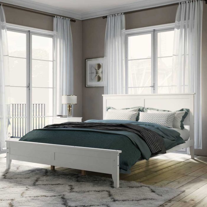 Fatima Furniture Bedroom Set, bed, nightstand x 2