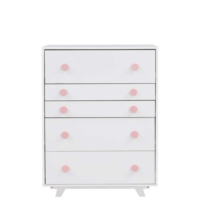 Chest of drawer in white color