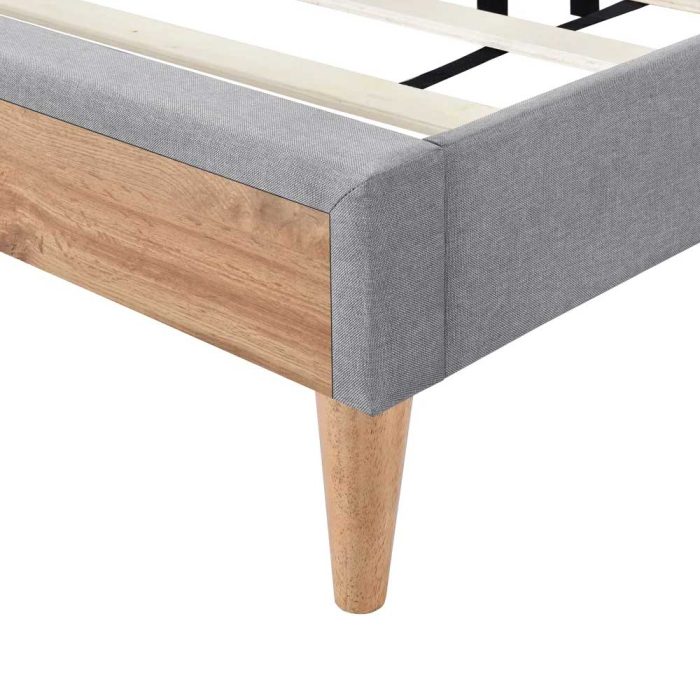 The Fatima furniture platform bed with two nightstands and bench is available in the full size