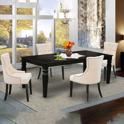 5 Piece Dining Set with a Rectangle Dining Table