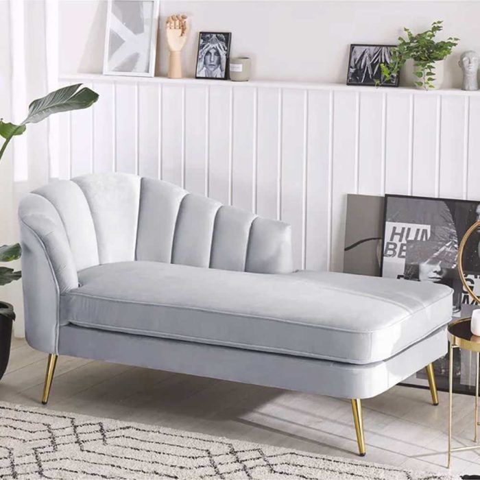Bravich Velvet Upholstered Chaise Lounge