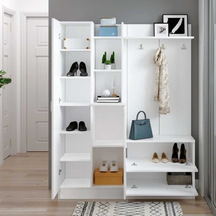 Erickia Hall Tree Cabinet and Shoe Storage