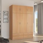 Estephania 3 Door Lamination wood Wardrobe