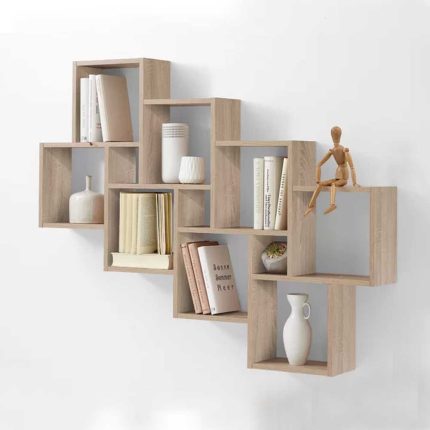 Fatima Furniture 11 Piece Cubby wall Shelf