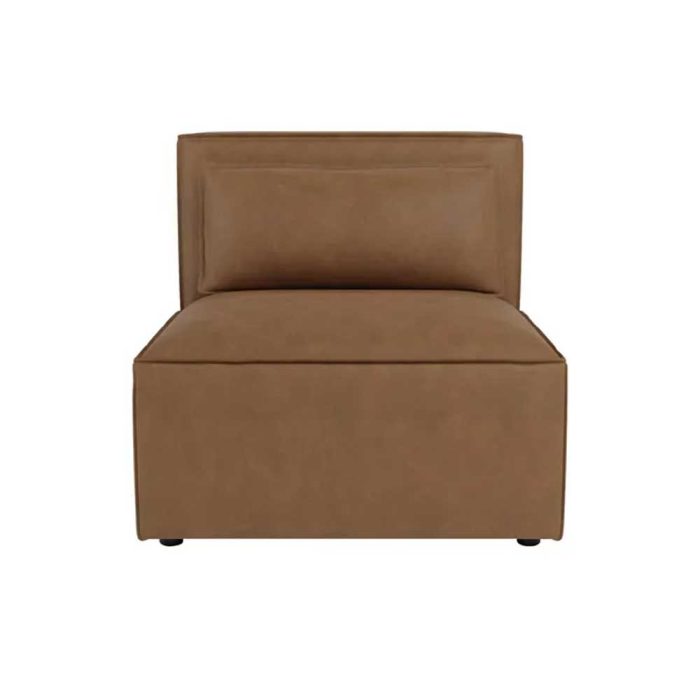Fatima Furniture Faux Leather Sectional Sofa