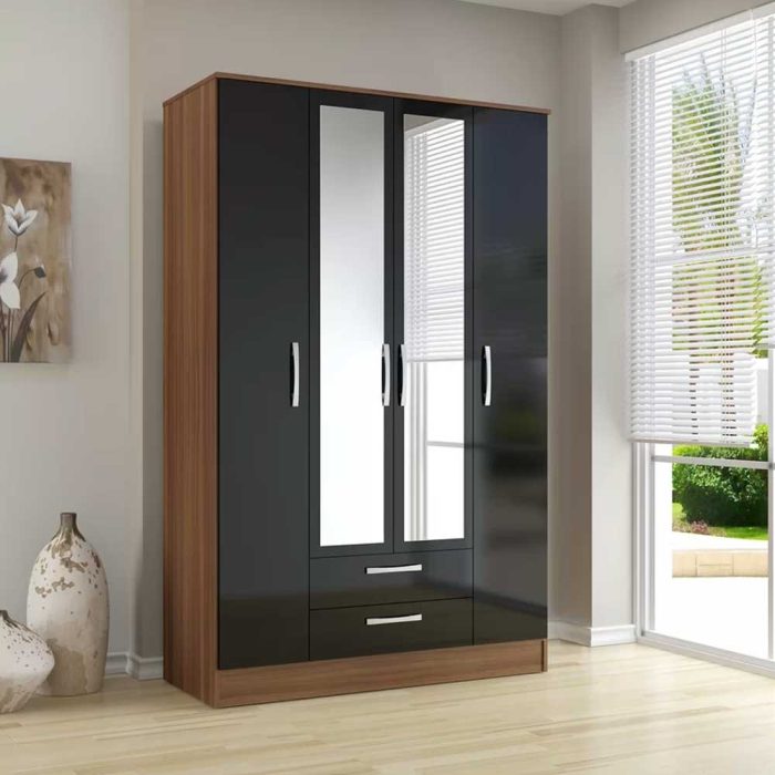 Fatima Furniture Linch 4 Door Wardrobe