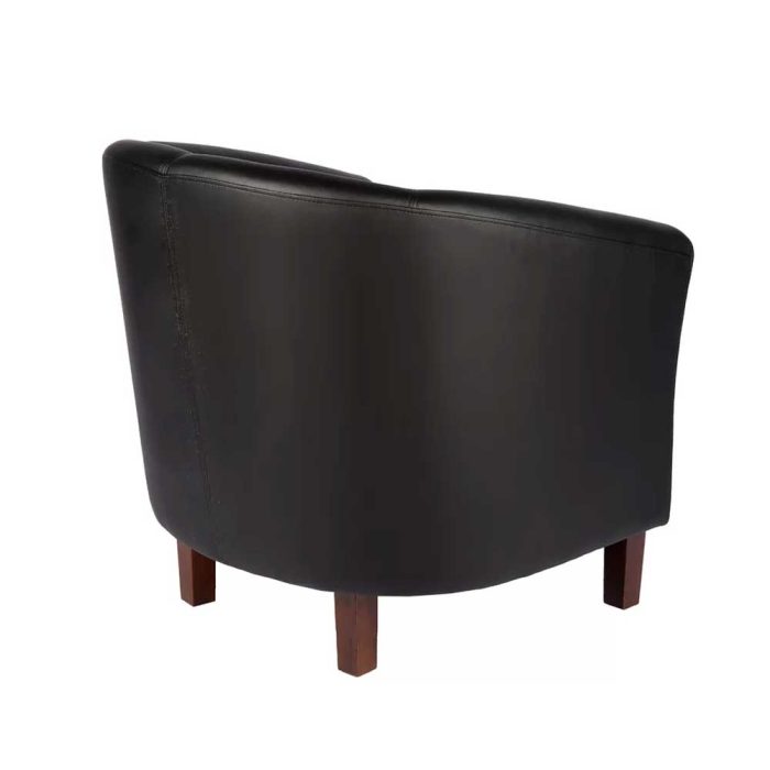 Faux Leather Upholstered Accent Chair