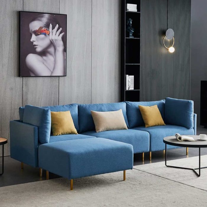 Govea 4-Piece Sleek and Stylish Sectional Sofa