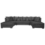 Hervie Sectional sofa with 2 Ottomans