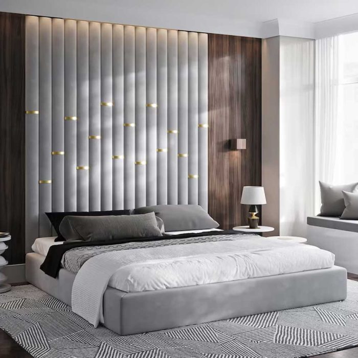 Personalized Wall Panel Headboard Bed