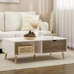 Rectangular Coffee Table With Storage