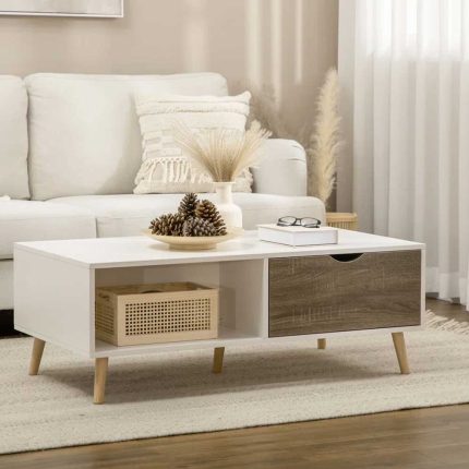 Rectangular Coffee Table With Storage